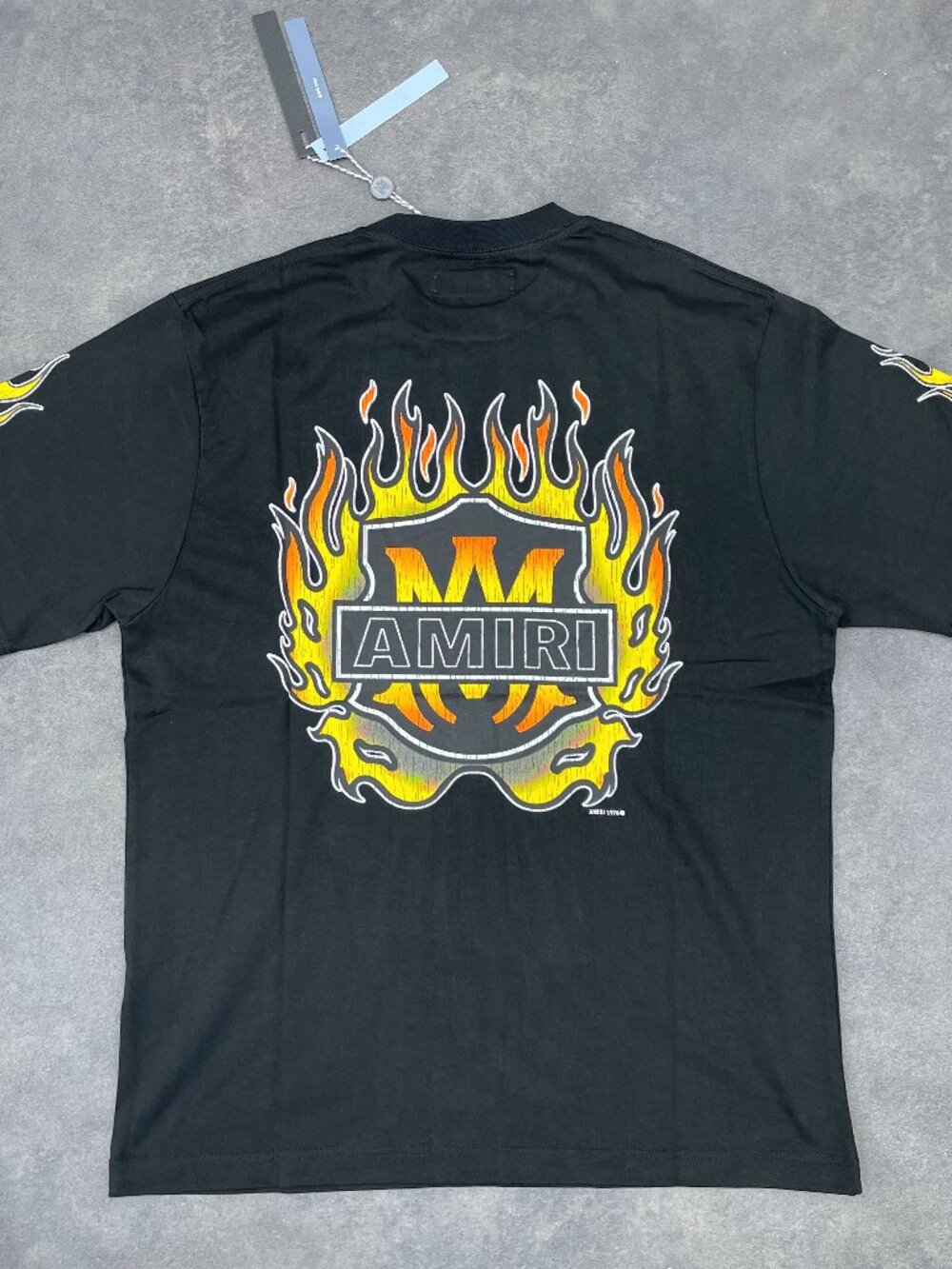 AMIRI Men’s Black Flame Logo Graphic T-Shirt- Size XXL